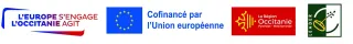 L'Europe s'engage en Occitanie, cofinancé par l'Union européenne, Région Occitanie, programme LEADER